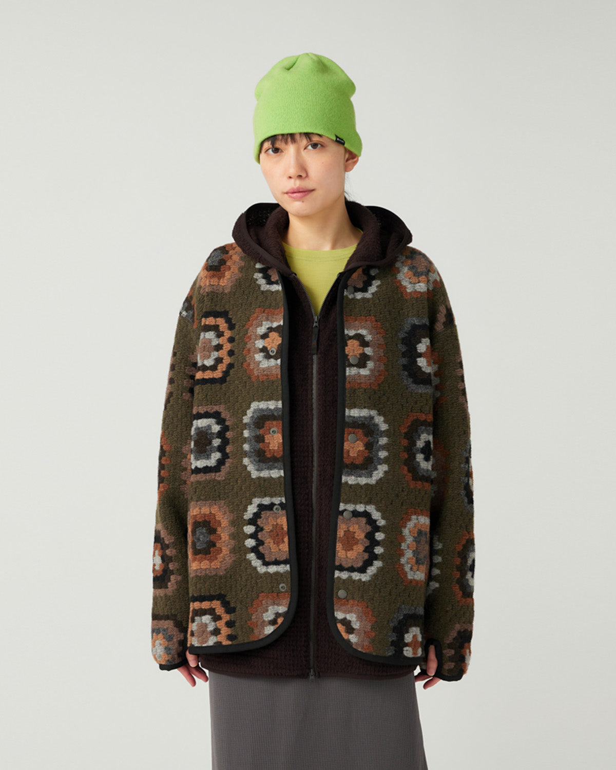 Wool Jacquard Cardigan | Snow Peak