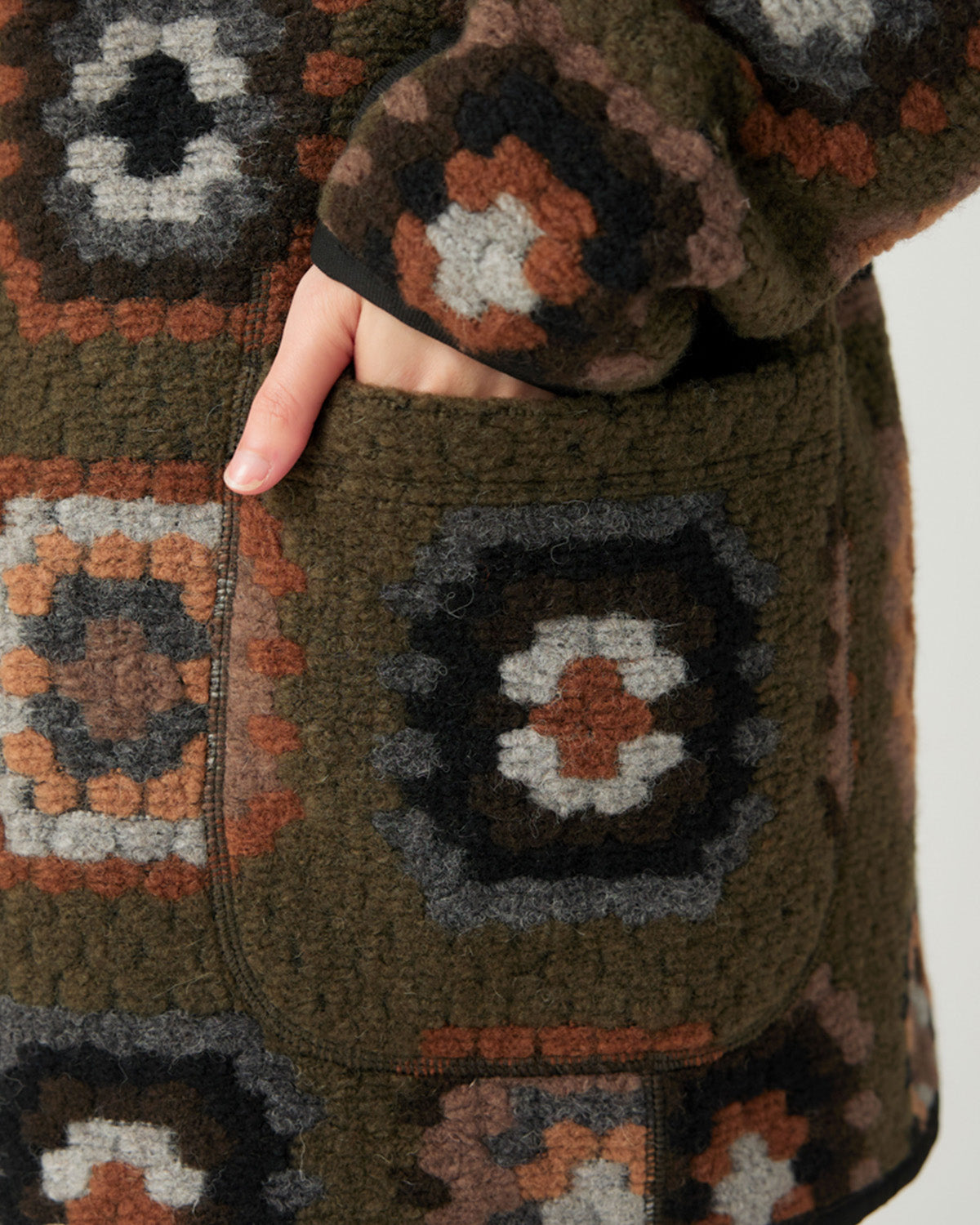 Wool Jacquard Cardigan