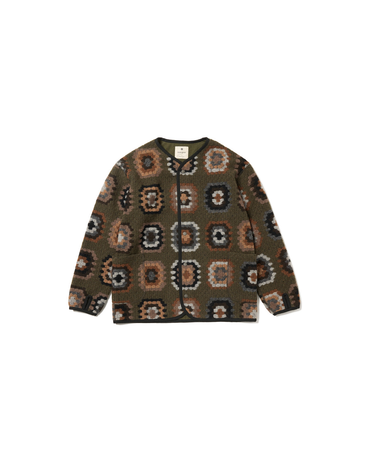 Wool Jacquard Cardigan