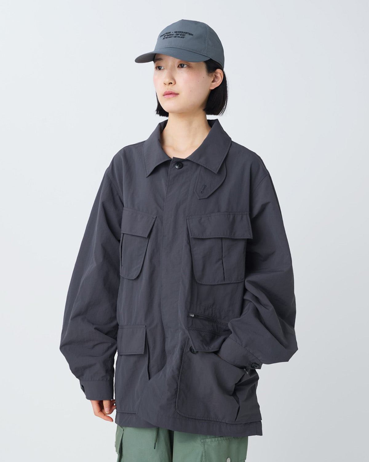 フォクシー Rainy London Jacket K-Way Le Vrai Leon Green Fluo Packable Quarter Zip Windbreaker