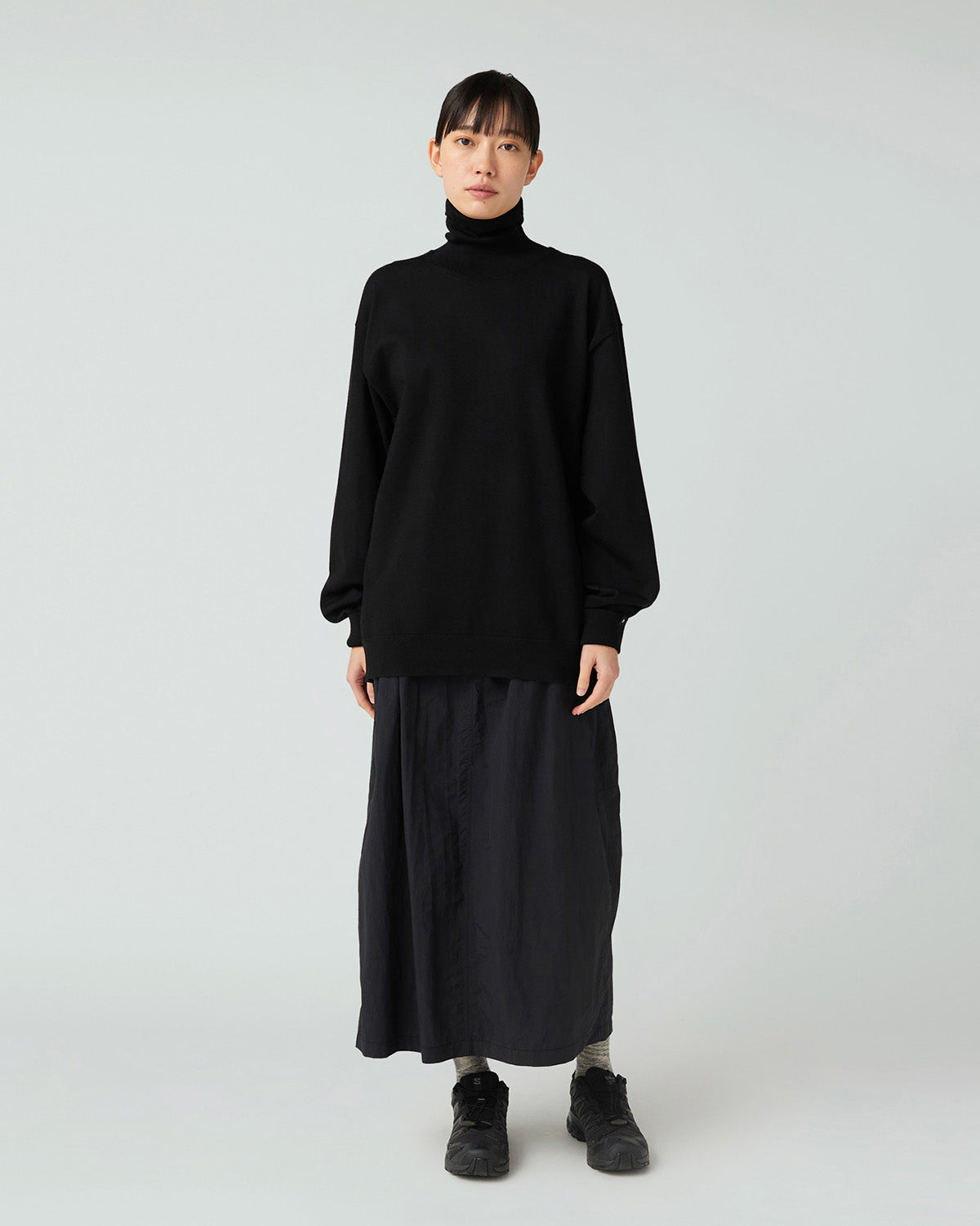 Washable Wool Turtleneck Knit