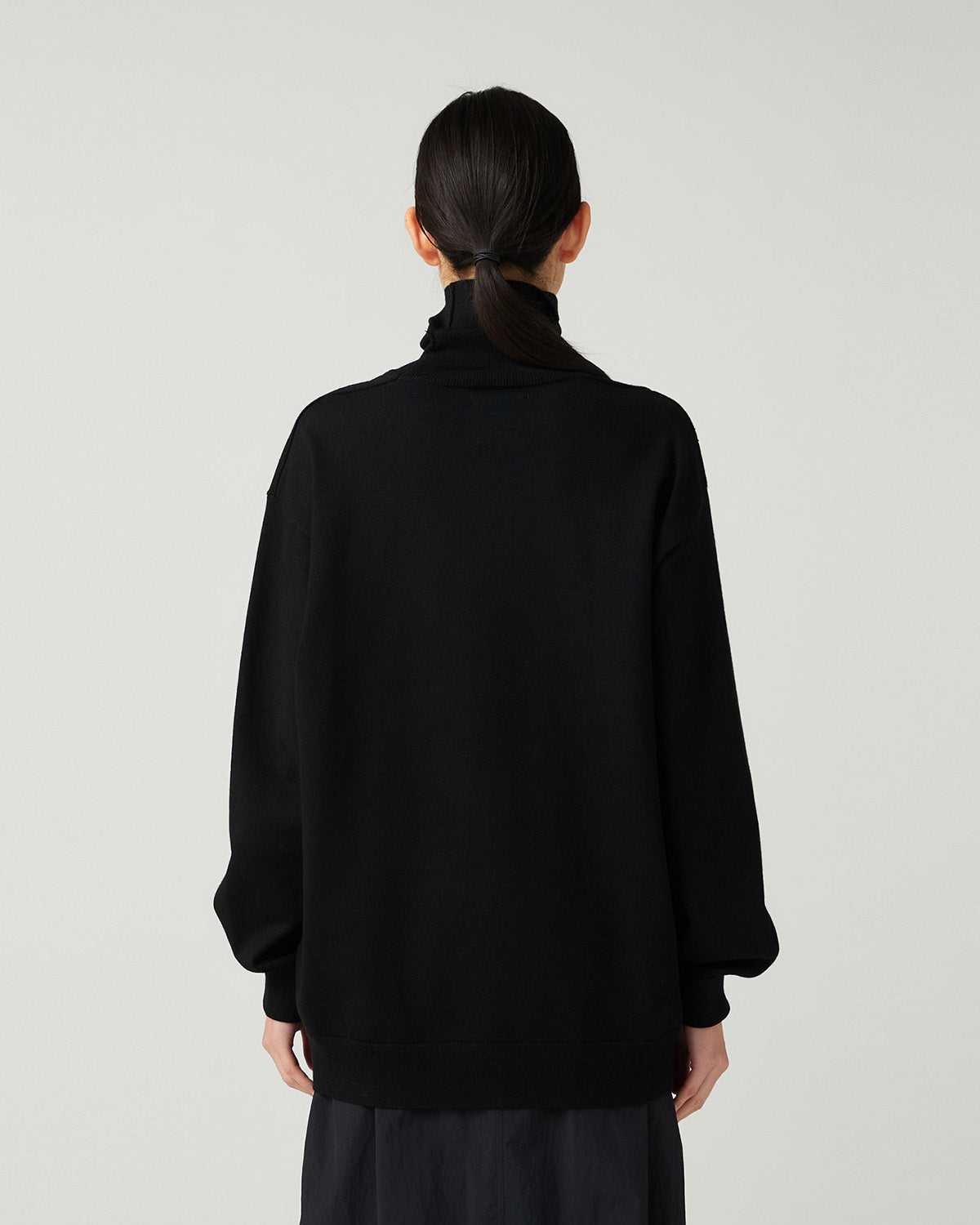 Washable Wool Turtleneck Knit