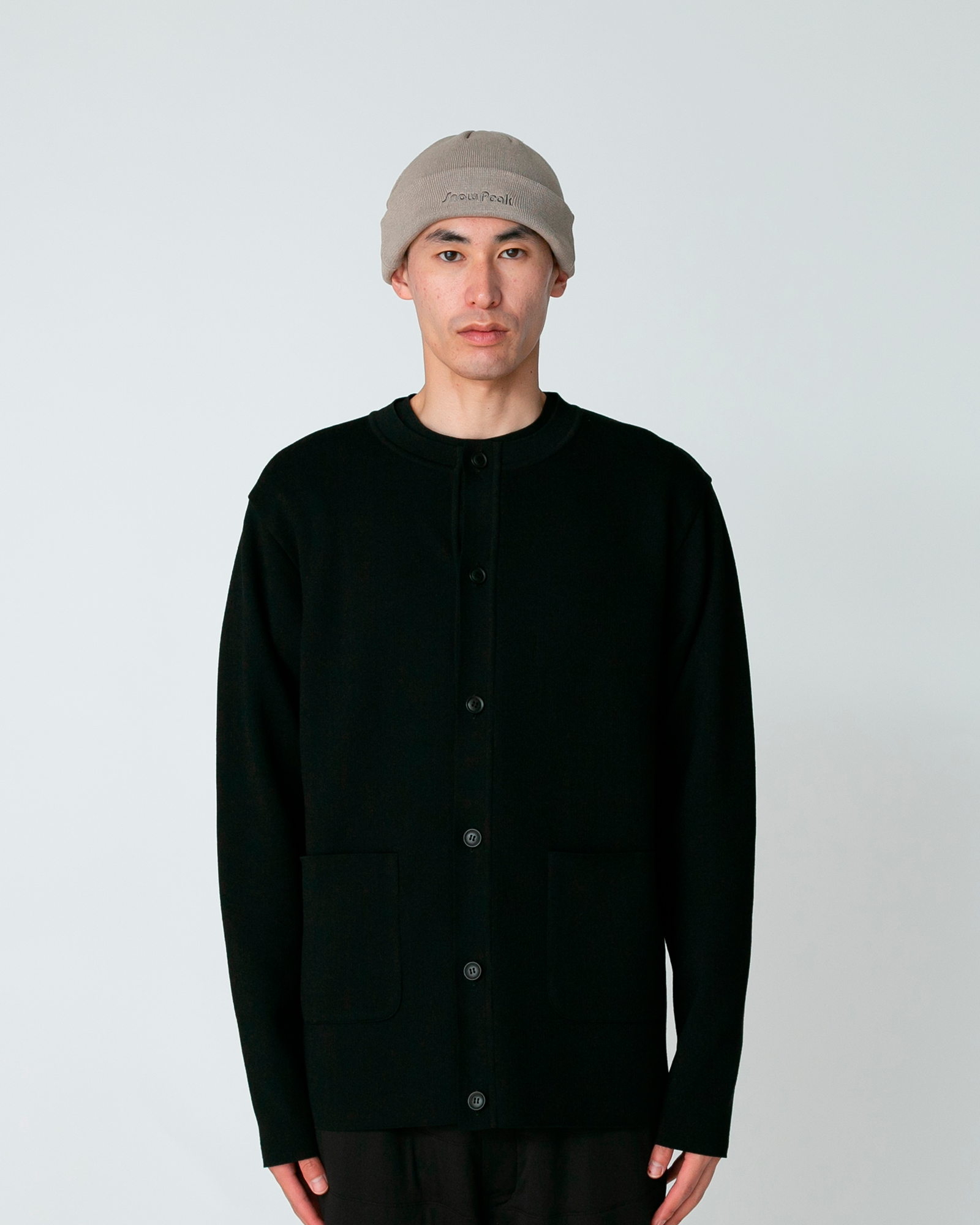 SALEsnow ＊snow peak＊Co/Peニットカーディガン チャコール 