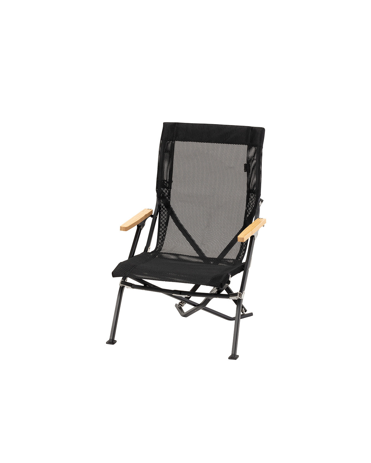 Mesh Low Beach Chair in Black