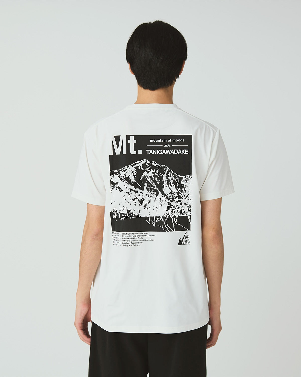  peak TENUGUI T-SHIRTS 山脈プリント Mountain of Moods Mt Tanigawa T-Shirt | Snow Peak