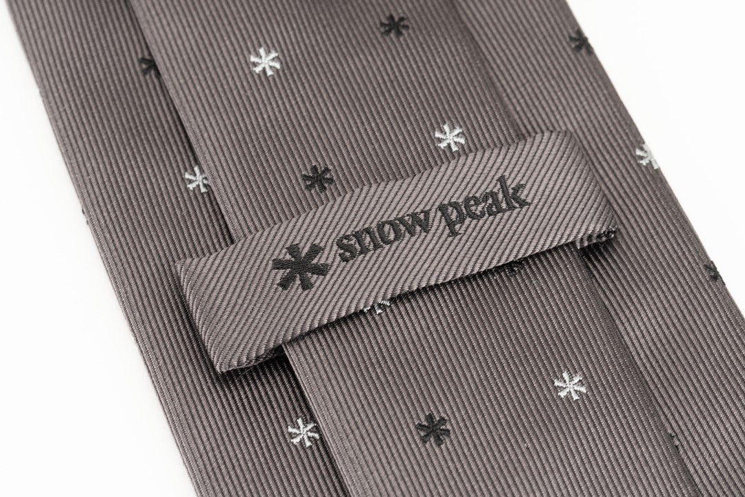Snow Peak Asterisk Tie Grey