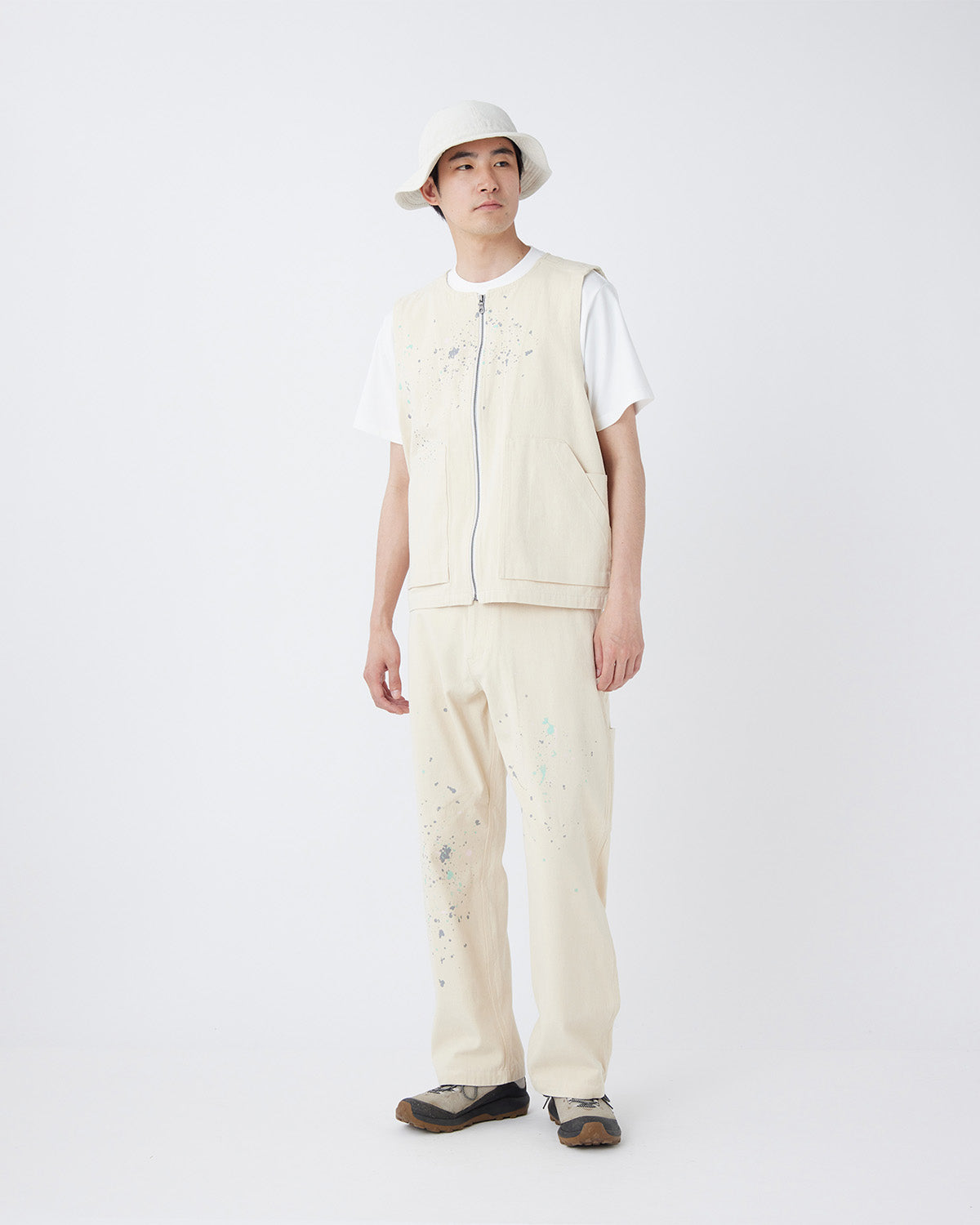 Sulfur Dyed Fade Painted Pants