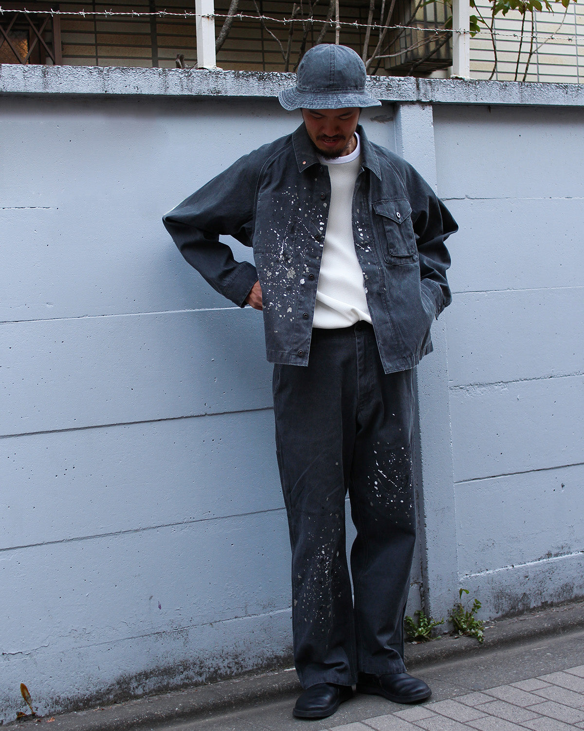 Sulfur Dyed Fade Painted Pants