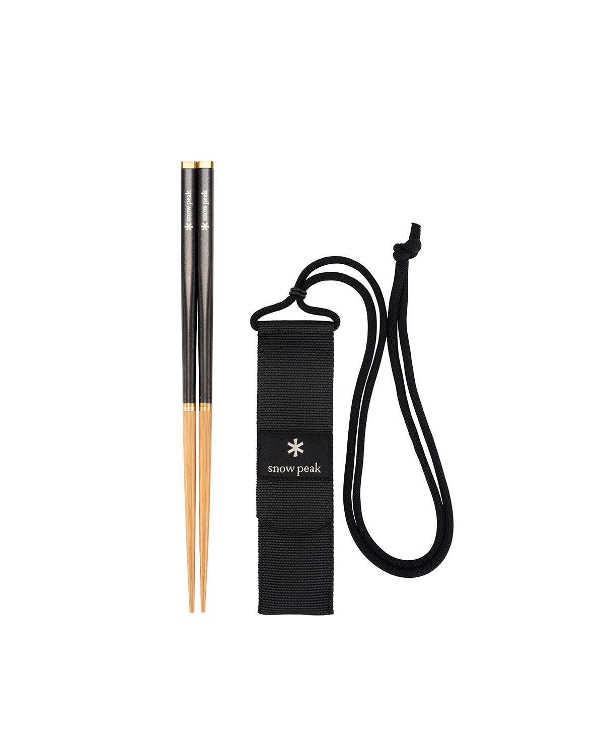Wabuki Chopsticks L in Black | Snow Peak