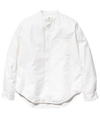 Organic Cotton Poplin Stand Collar Shirt