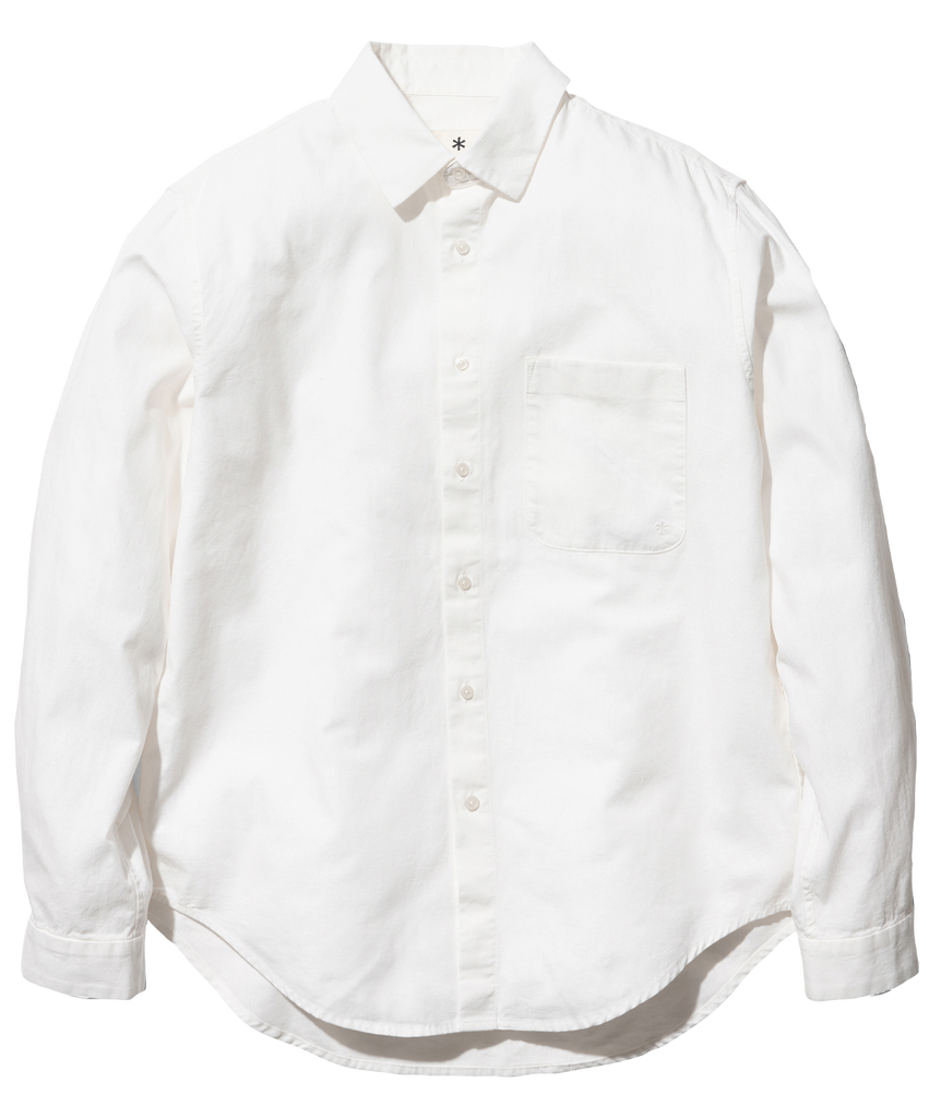 Organic Cotton Poplin Shirt Snow Peak