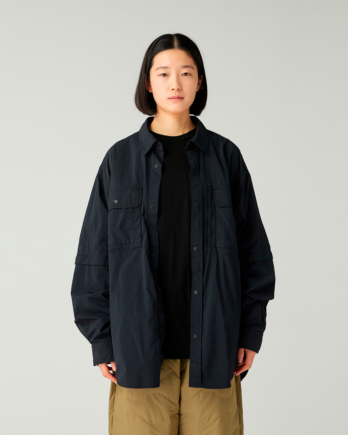 Garment Dyed Convertible Shirt