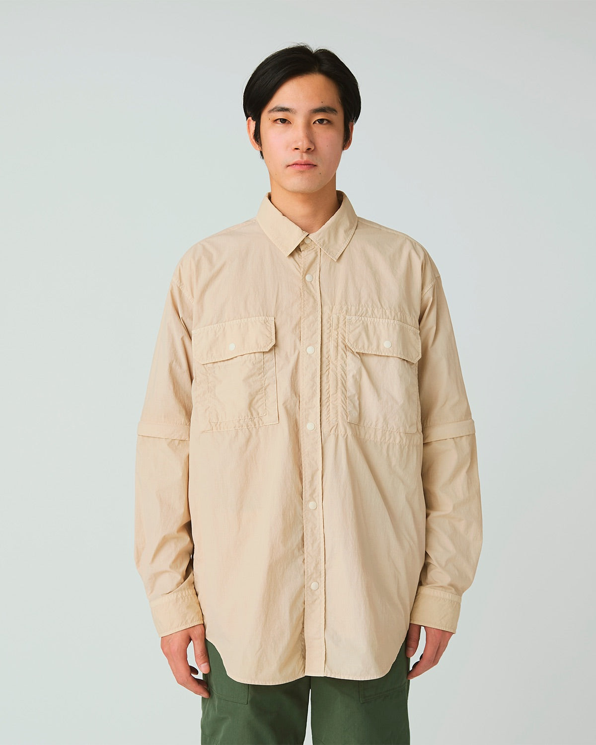 Garment Dyed Convertible Shirt