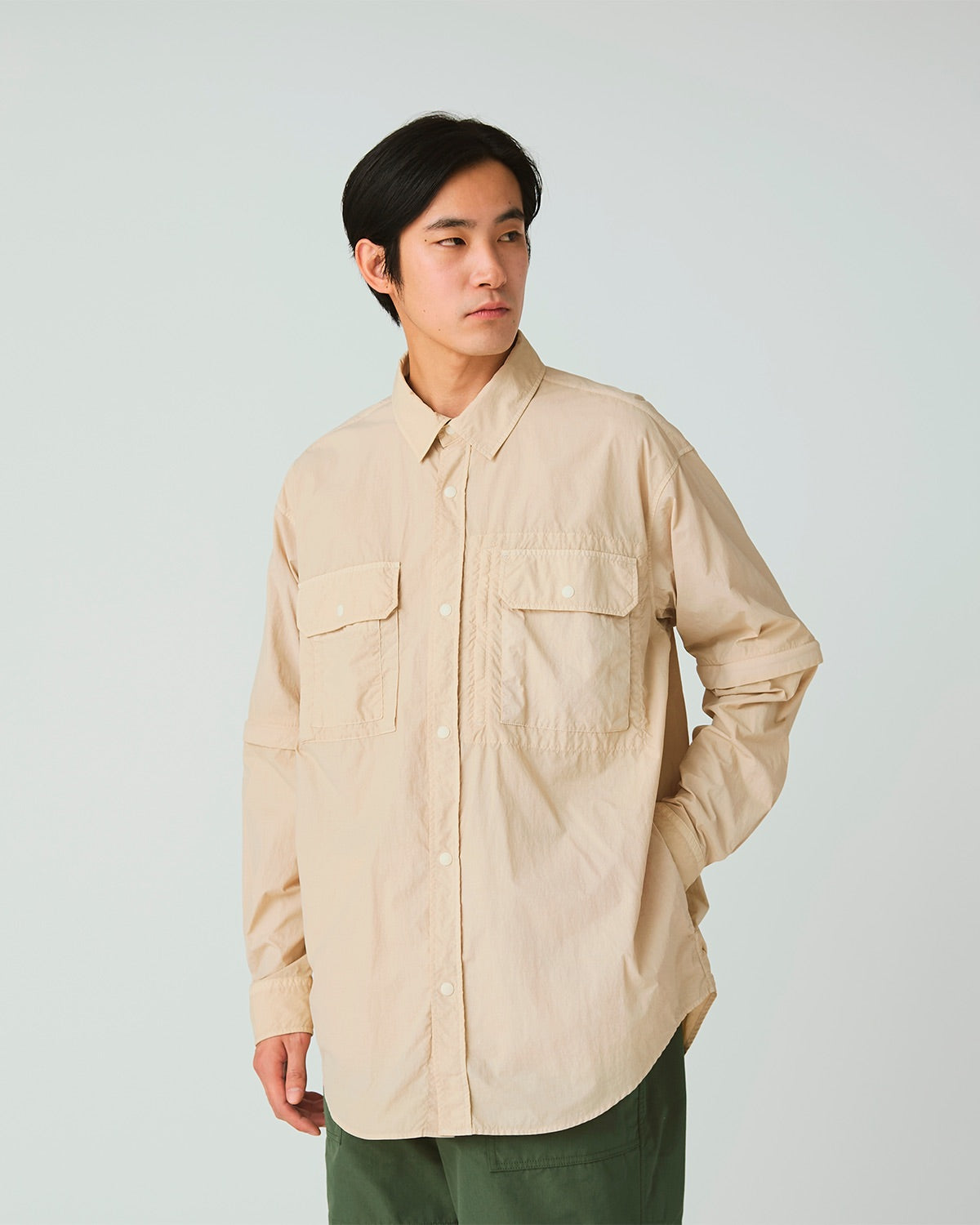 Garment Dyed Convertible Shirt