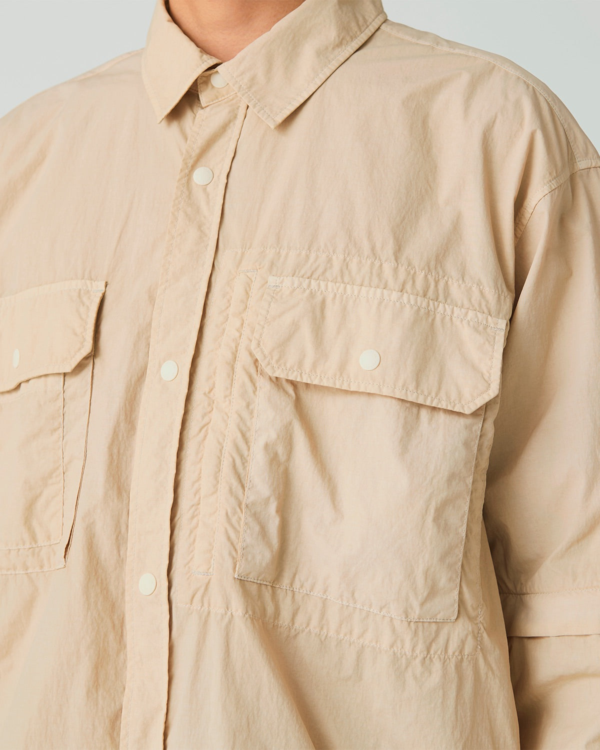 Garment Dyed Convertible Shirt