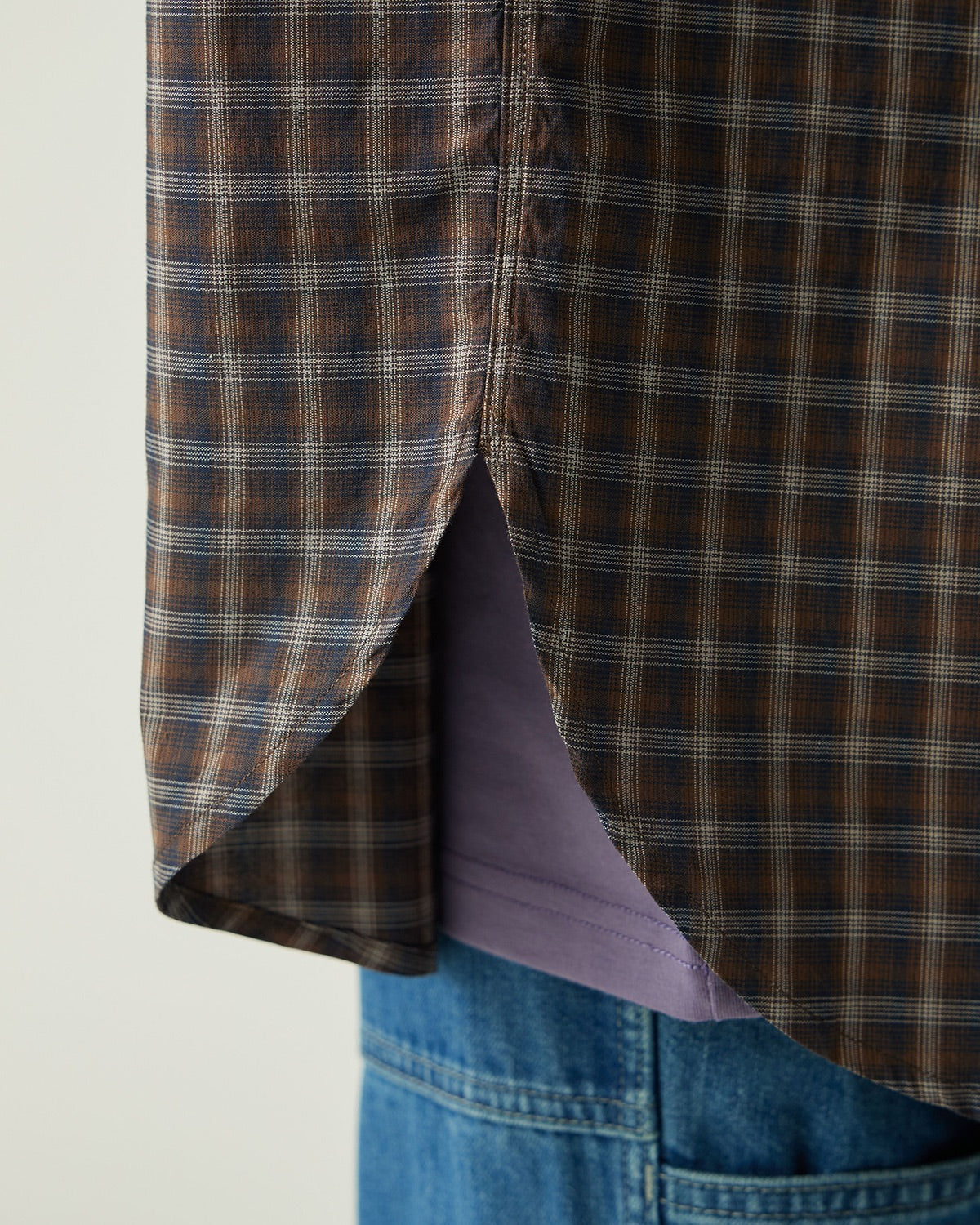 Organic Cotton Ombre Check Shirt | Snow Peak