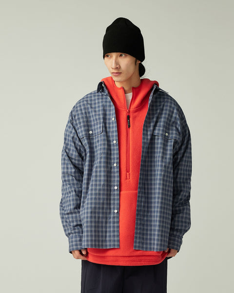 トップス rayon twill ombre check shirt akio Organic Cotton Ombre Check Shirt | Snow Peak