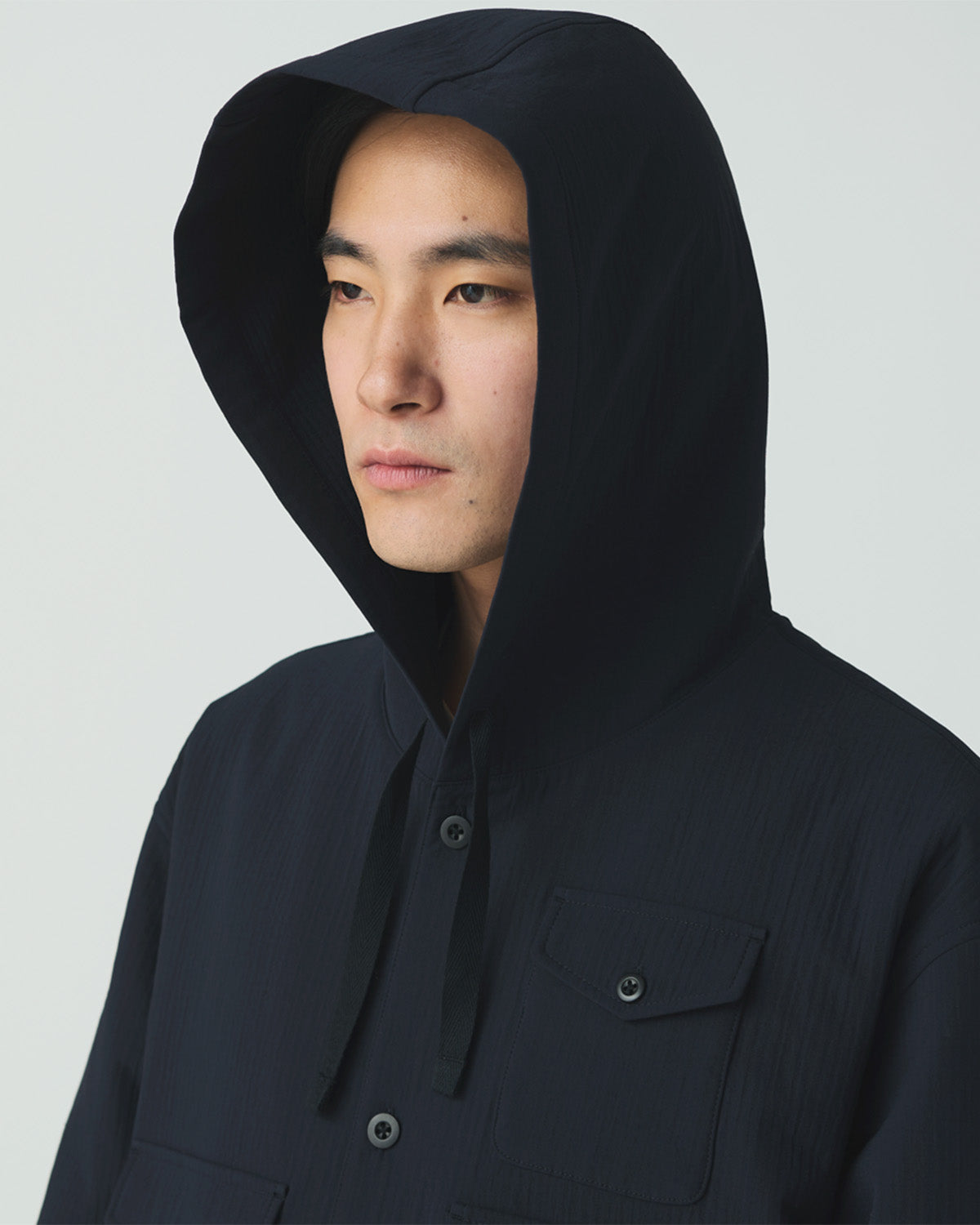 Easy Cloth Hooded Shirt