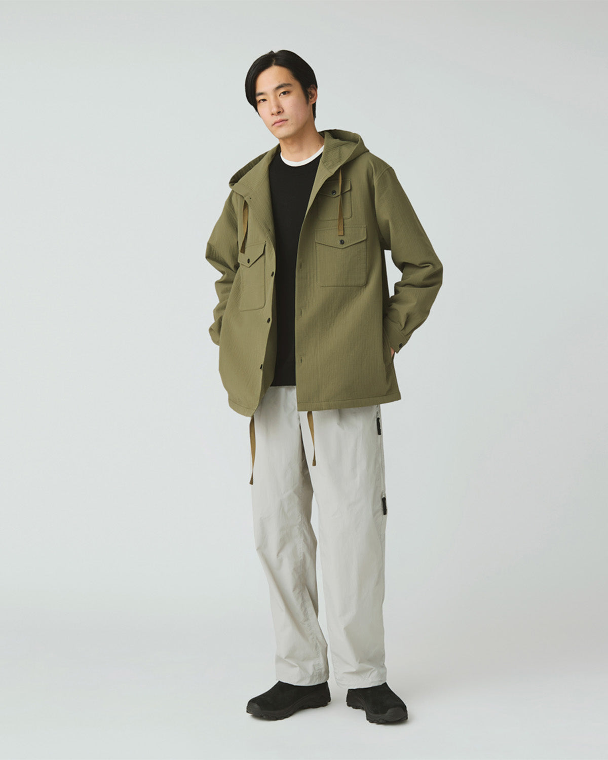 Easy Cloth Hooded Shirt