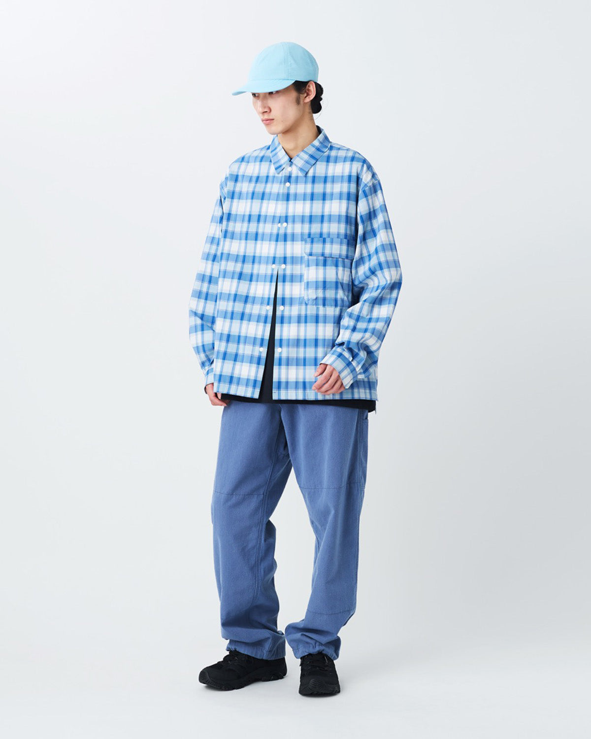 トップス efu FADE CHECK OVER SHIRT Fade Check Breezy Shirt | Snow Peak