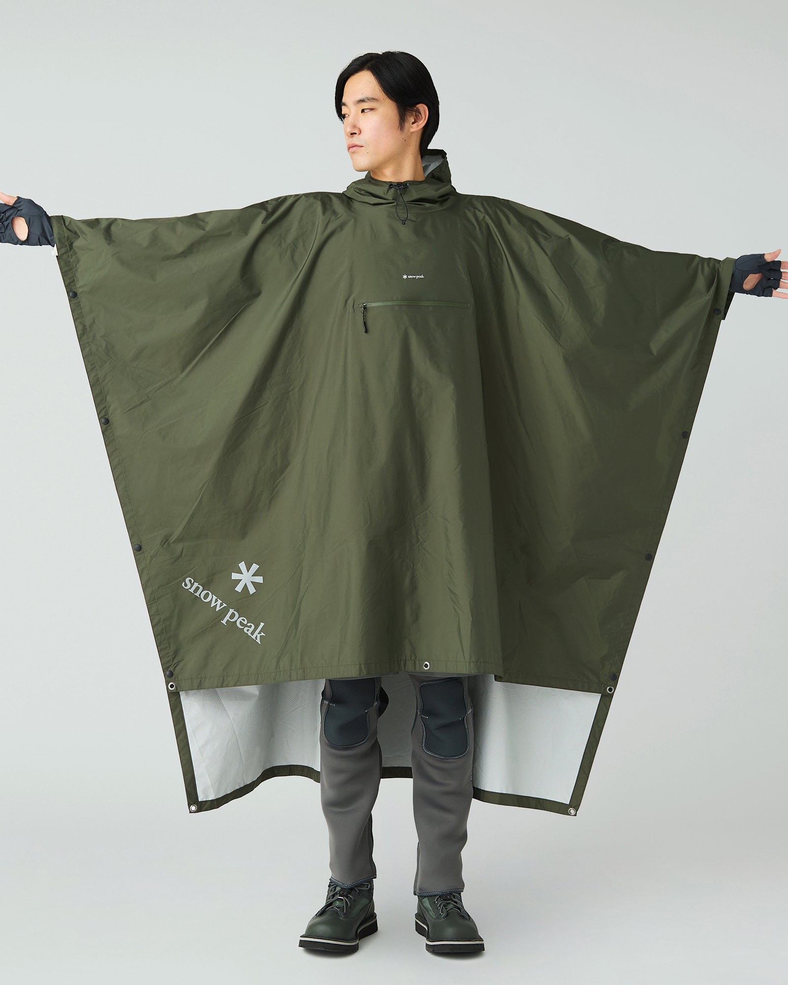 ★美品★ Peak 3L Light Shell Poncho スノーピーク 3L Light Shell Poncho サイズM - Snow Peak×Finisterre