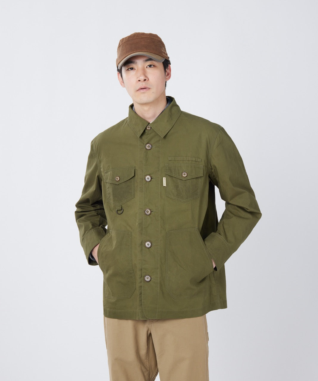 Waxed Cotton Coverall Jacket