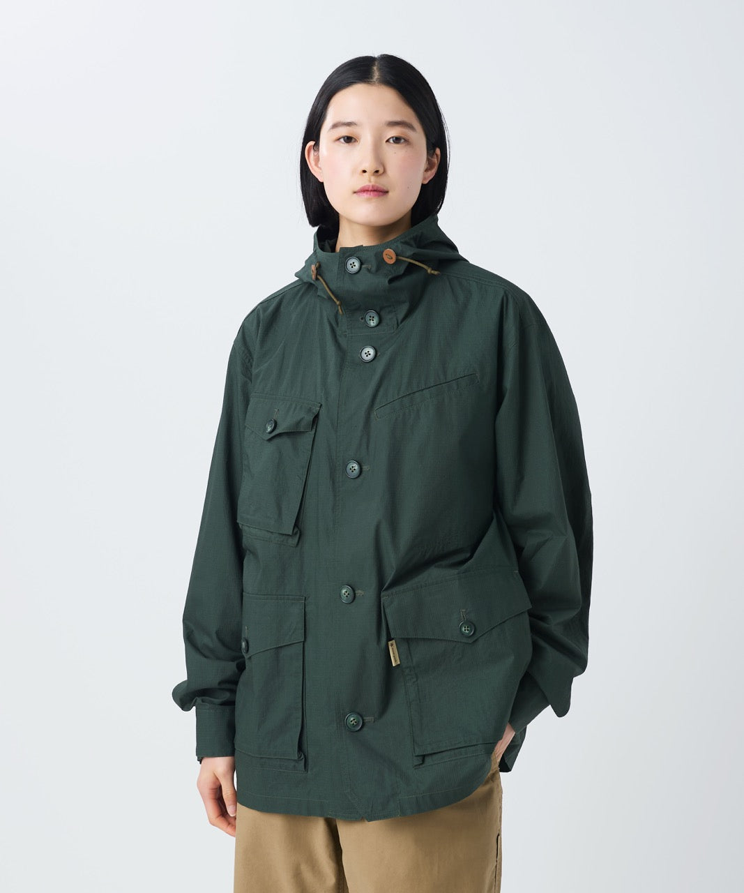 Waxed Windbreaker Jacket