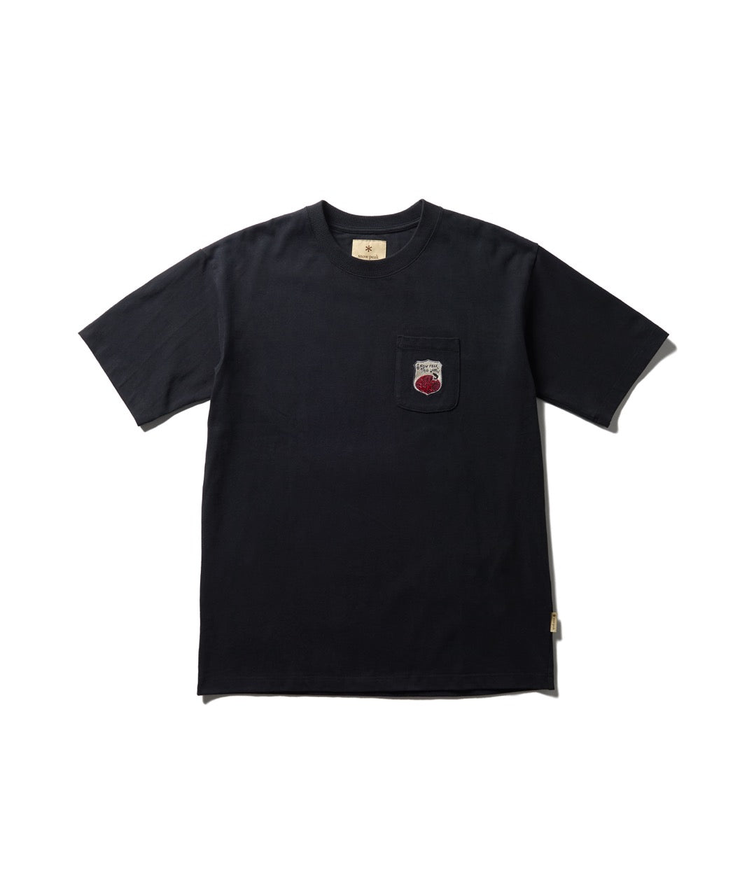 tao SNORK Tシャツ２-BLACK- Trad Label Pocket Heavy T-Shirt | Snow Peak