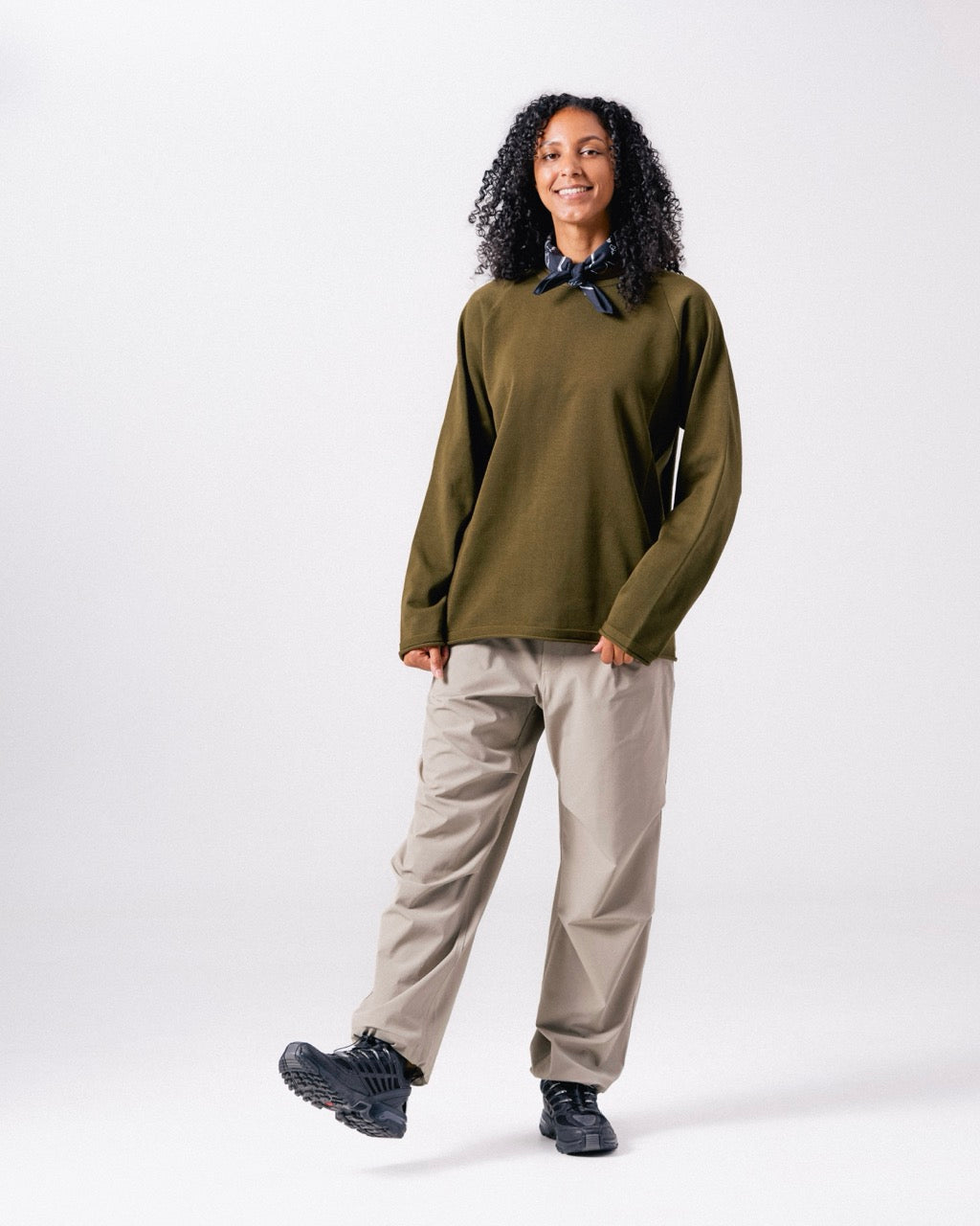 Water-Repellent Knit Pullover
