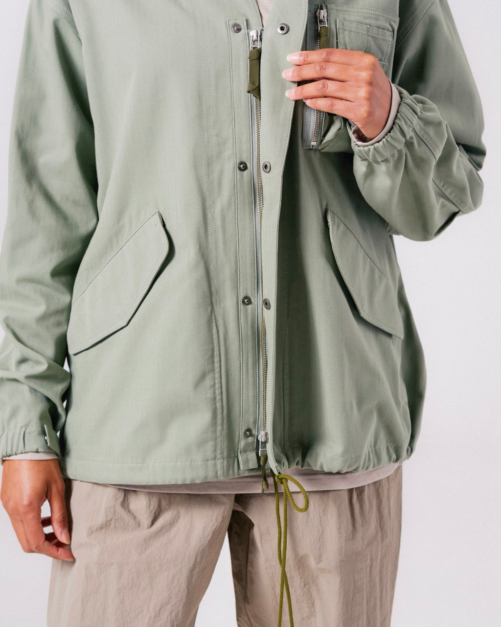 TAKIBI Herringbone Collarless Jacket | Snow Peak