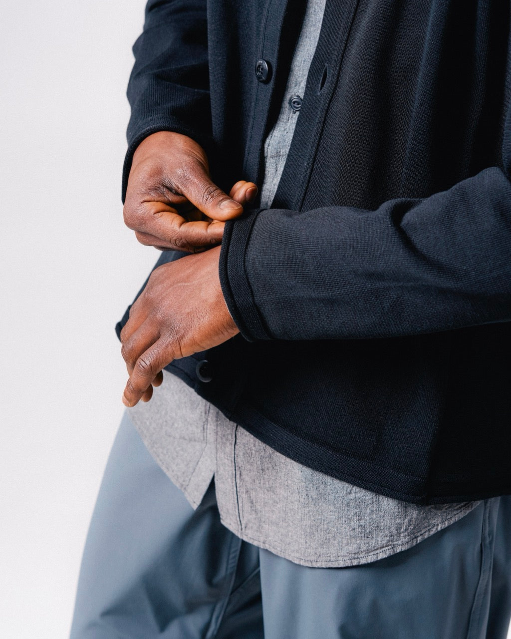 Water-Repellent Knit Cardigan