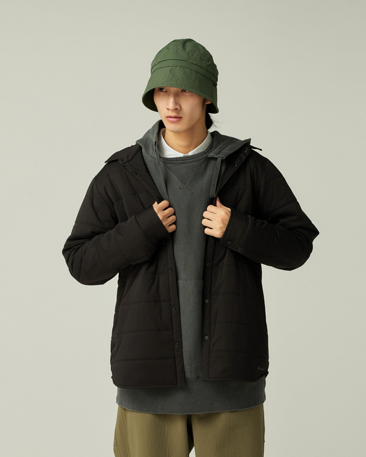 【Hitton】 Peak Flexible Insulated Flexible Insulated Cardigan | Snow Peak
