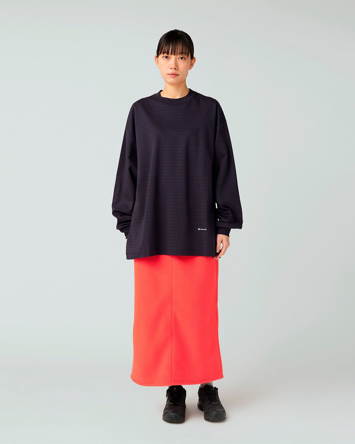 Organic Cotton Mercerized Border L/S T-Shirt | Snow Peak