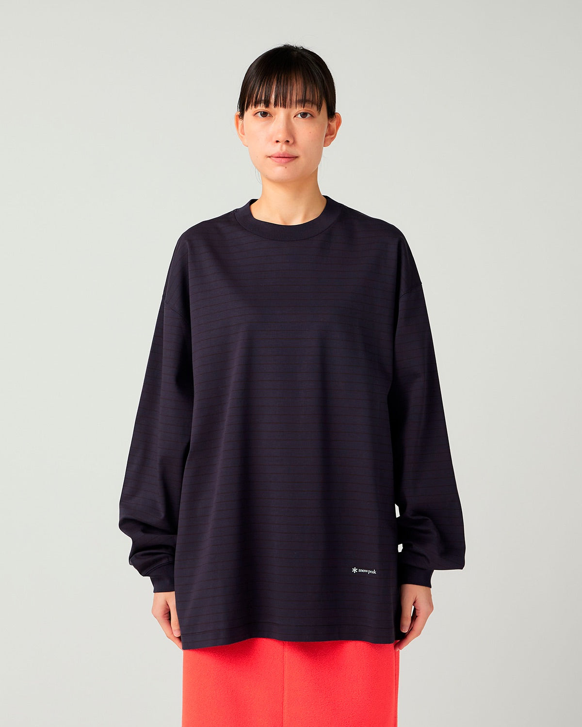 Organic Cotton Mercerized Border L/S T-Shirt