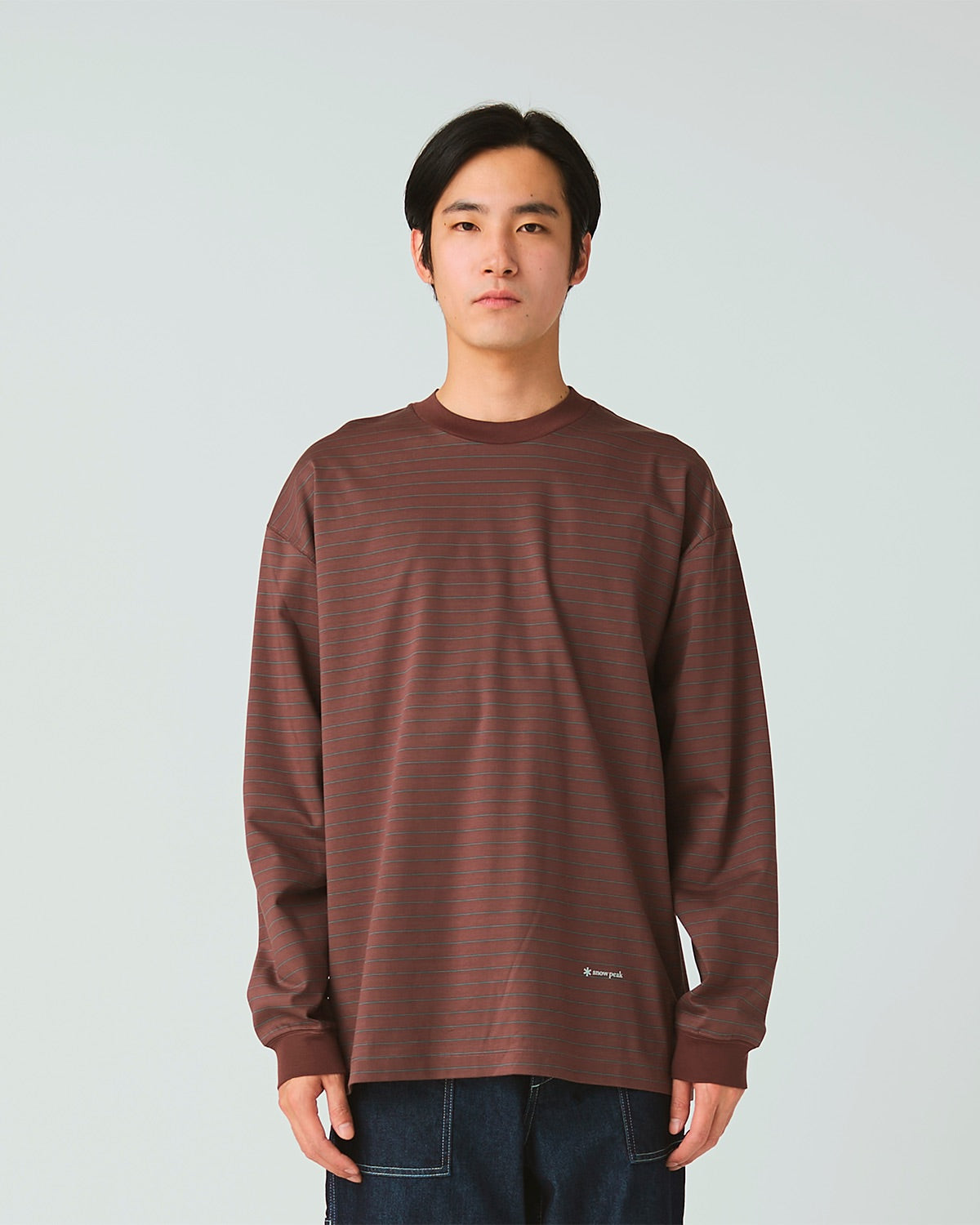 Organic Cotton Mercerized Border L/S T-Shirt
