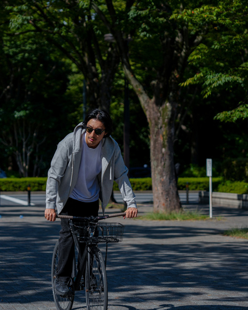 Recycled Cotton Zip-Up Hoodie