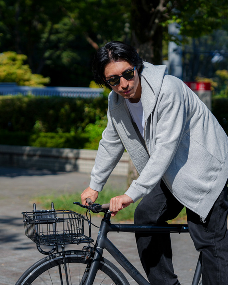 Recycled Cotton Zip-Up Hoodie