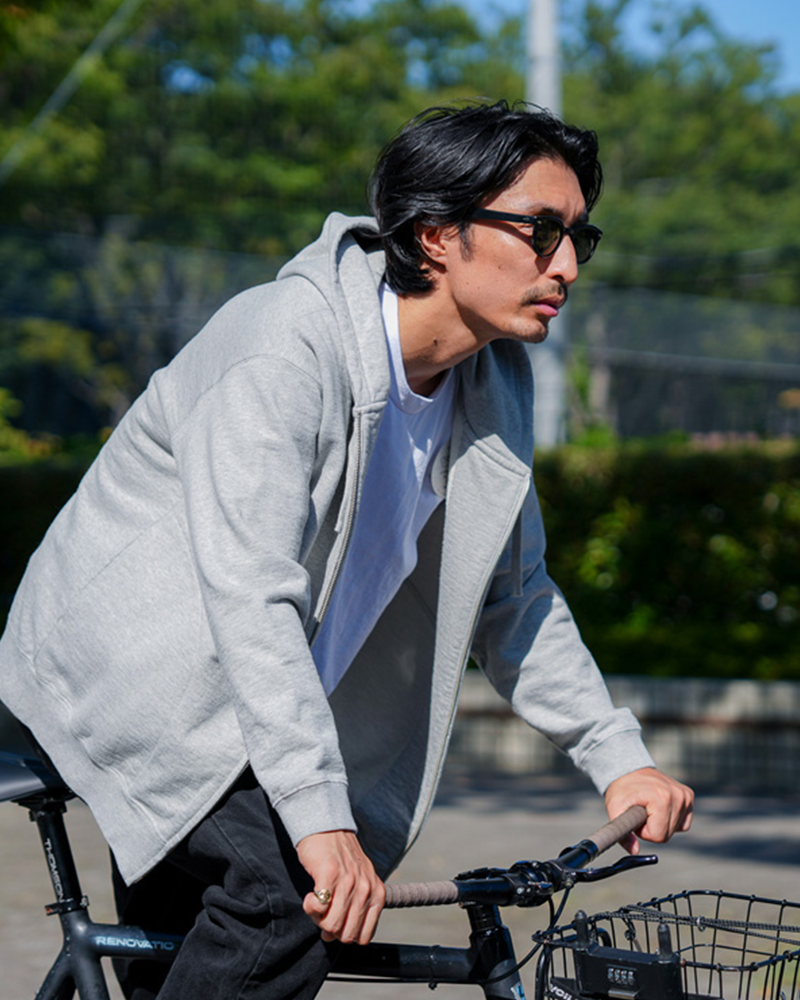 Recycled Cotton Zip-Up Hoodie