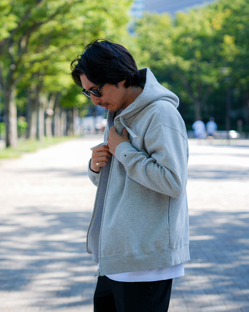 Recycled Cotton Zip-Up Hoodie