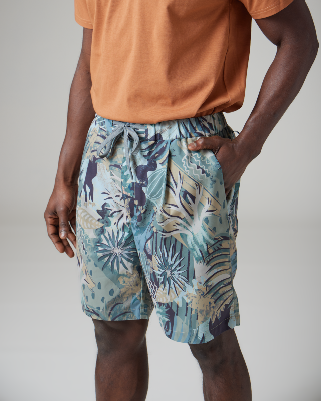 Printed Breathable Quick Dry Shorts – Snow Peak