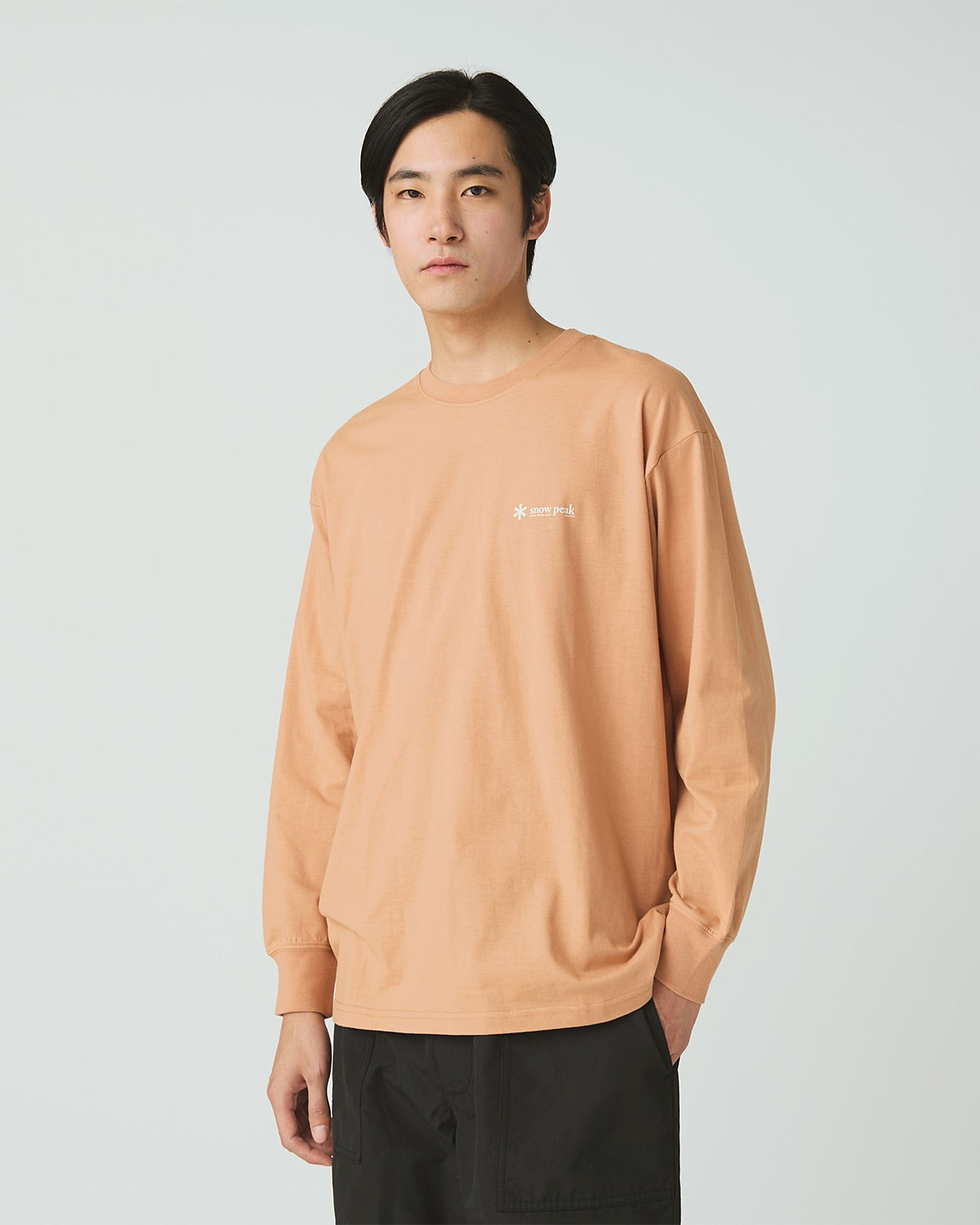 Soft Cotton Relaxed Logo L/S T-Shirt