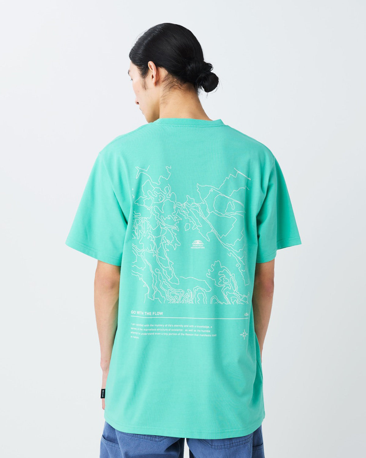 HQ Topographic Map T-Shirt | Snow Peak
