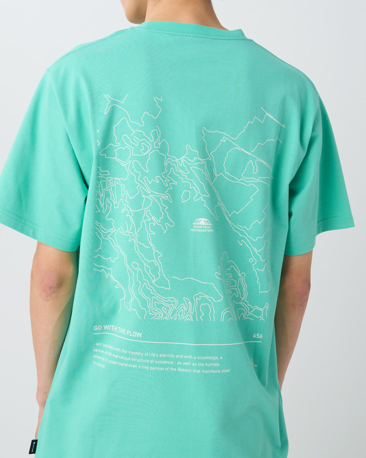 HQ Topographic Map T-Shirt | Snow Peak