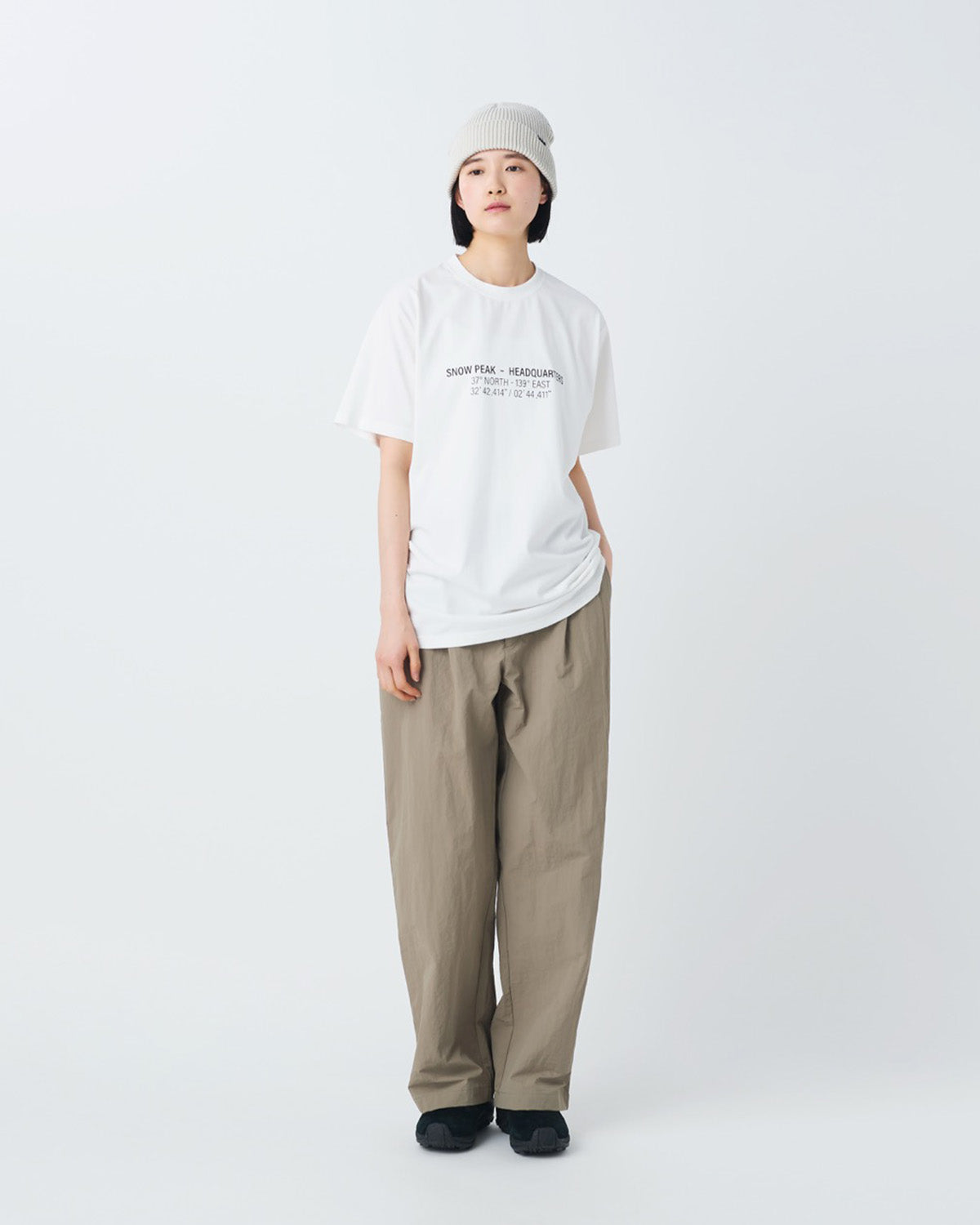 HQ Topographic Map T-Shirt | Snow Peak