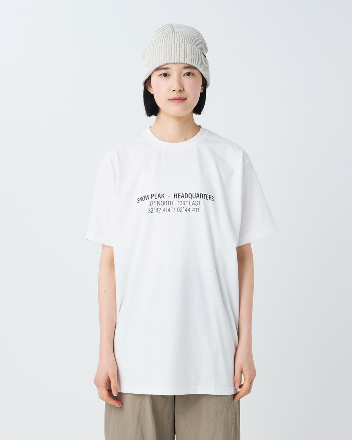 HQ Topographic Map T-Shirt | Snow Peak