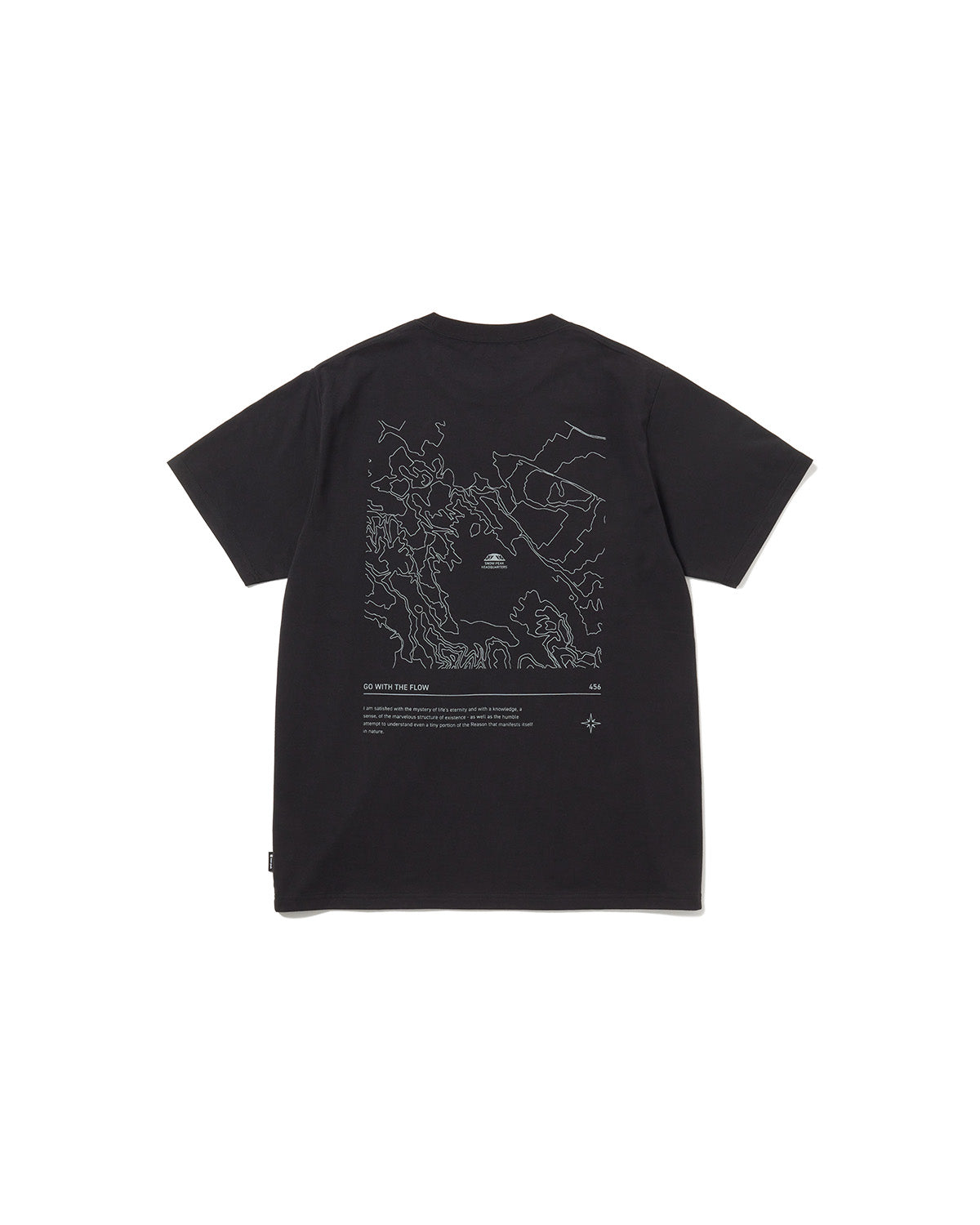 HQ Topographic Map T-Shirt | Snow Peak