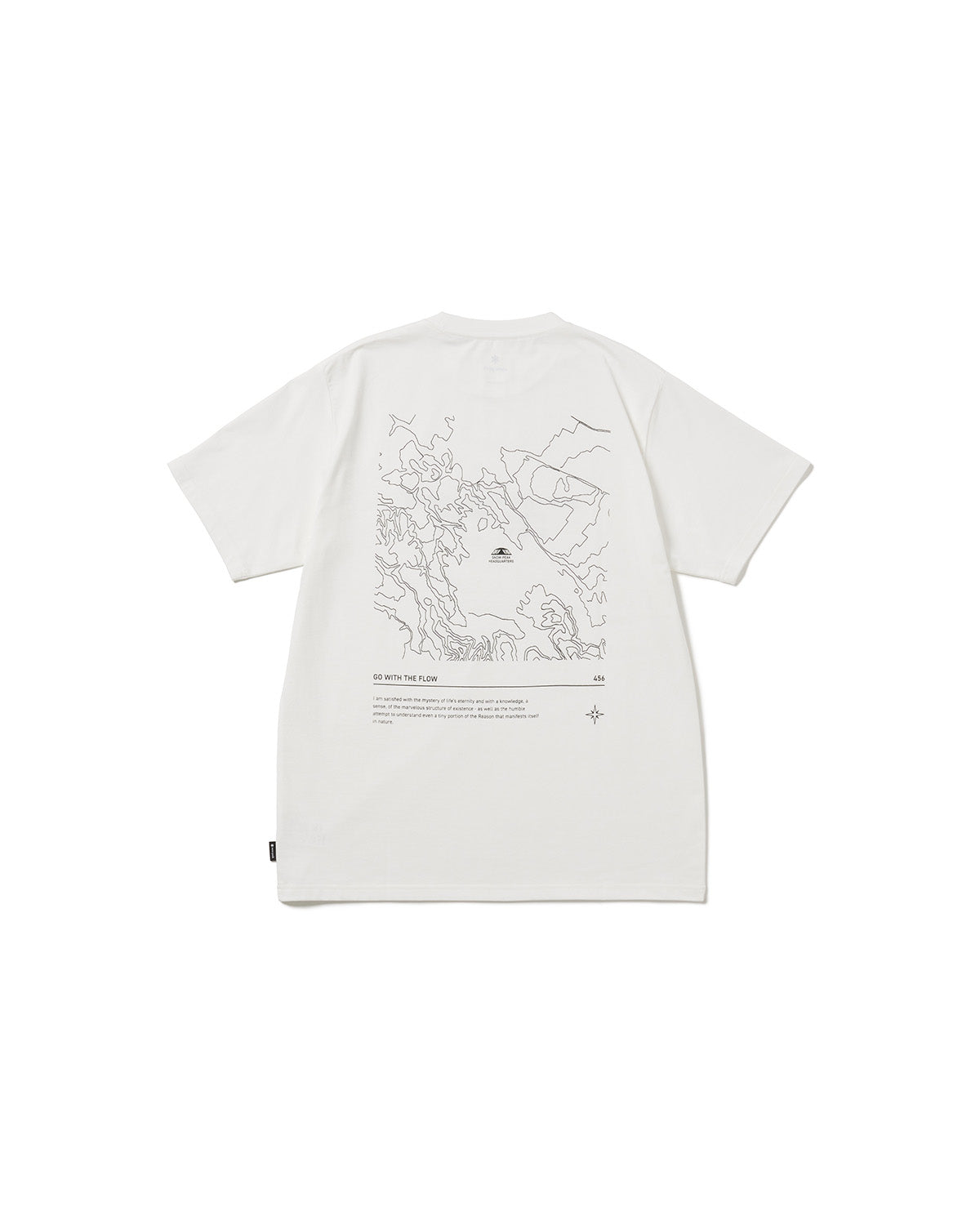 HQ Topographic Map T-Shirt | Snow Peak