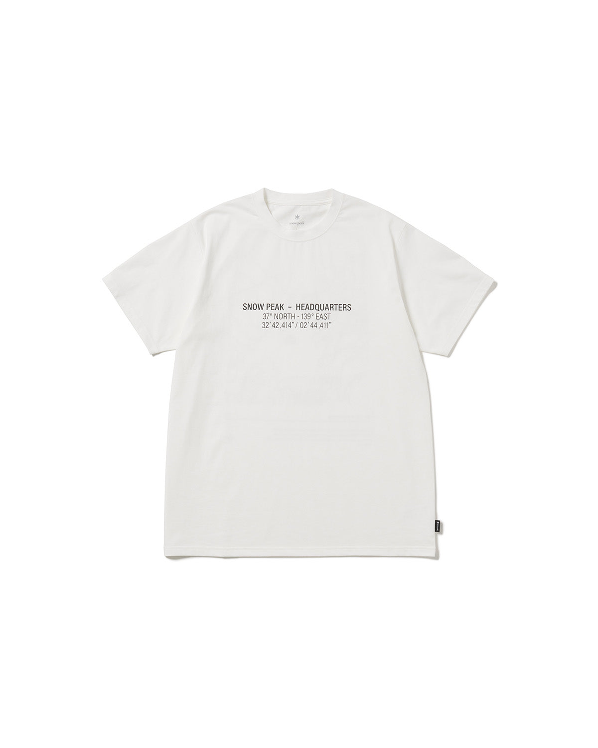 HQ Topographic Map T-Shirt | Snow Peak