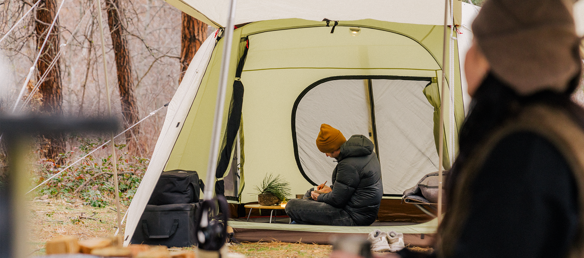 Snow Peak Camping Setup