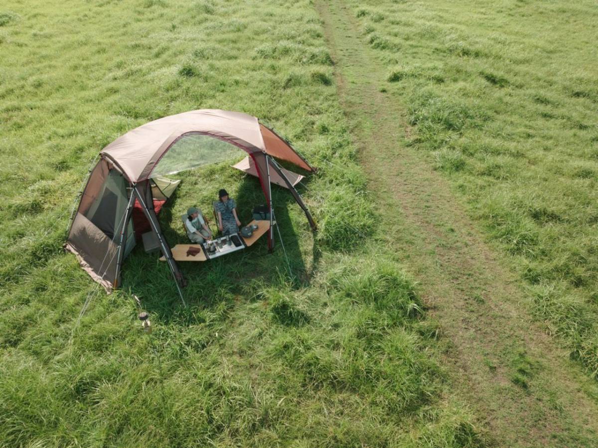 mother and daughter camp cooking